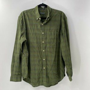 Lyle & Scott Green Plaid Casual Button Down Shirt